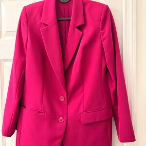 Express Vibrant Pink Blazer